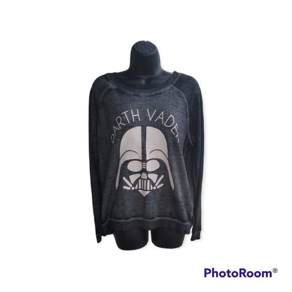 Star Wars Darth Vader Print Lightweight Sweatshirt Size Large Charcoal. - Picture 5 of 6